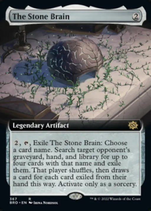 The Stone Brain (Extended Art) [The Brothers’ War] - MTG Single