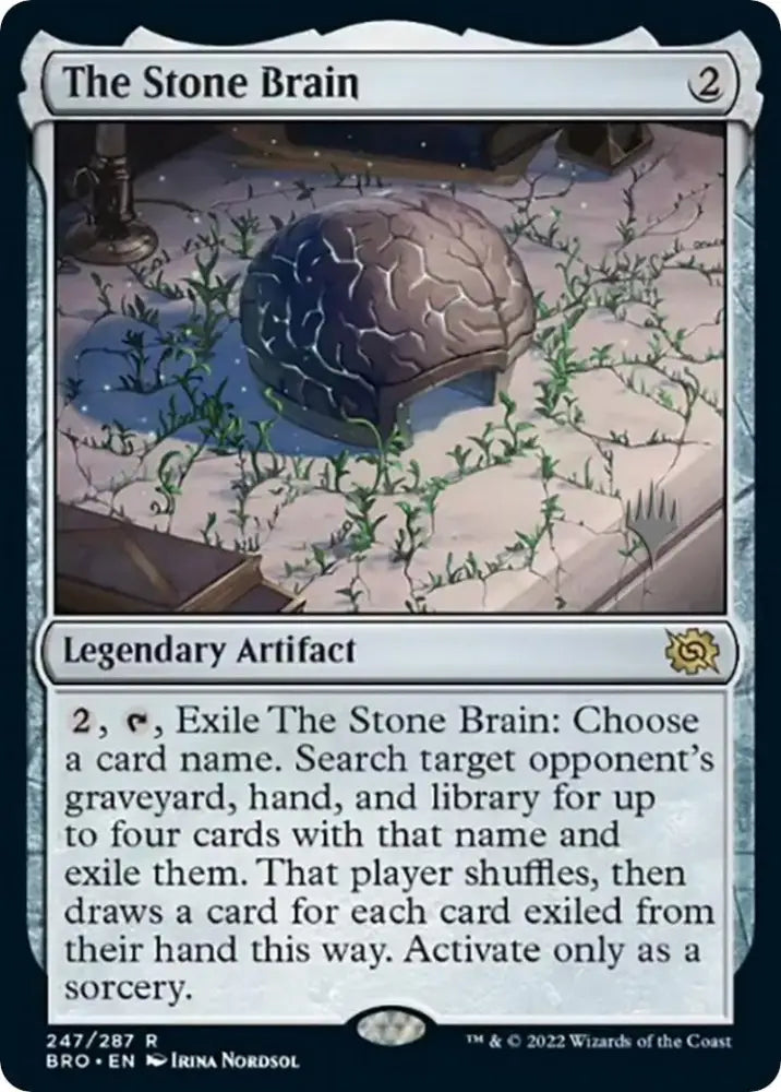 The Stone Brain (Promo Pack) [The Brothers’ War Promos] - MTG Single