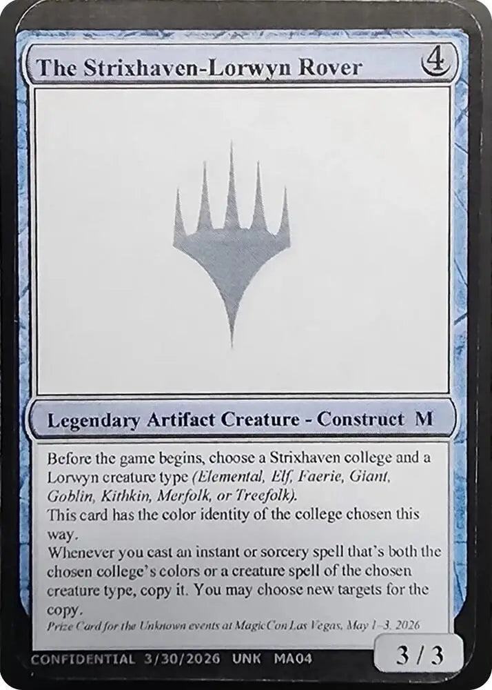 The Strixhaven-Lorwyn Rover [Un-Known Event Playtest Cards]