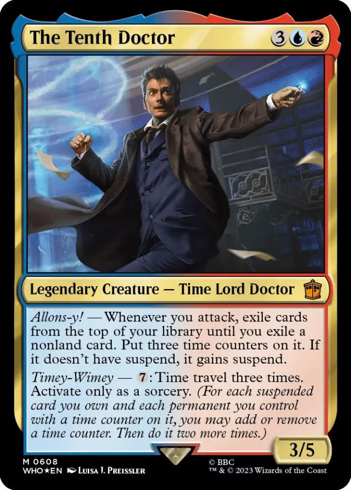 The Tenth Doctor (Surge Foil) [Doctor Who] - MTG Single