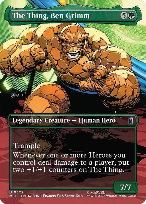 The Thing, Ben Grimm (Borderless) (322) [Marvel Super Heroes]