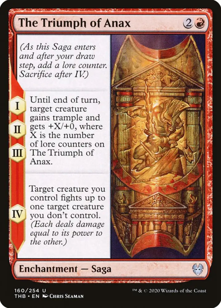 The Triumph of Anax [Theros Beyond Death] - MTG Single