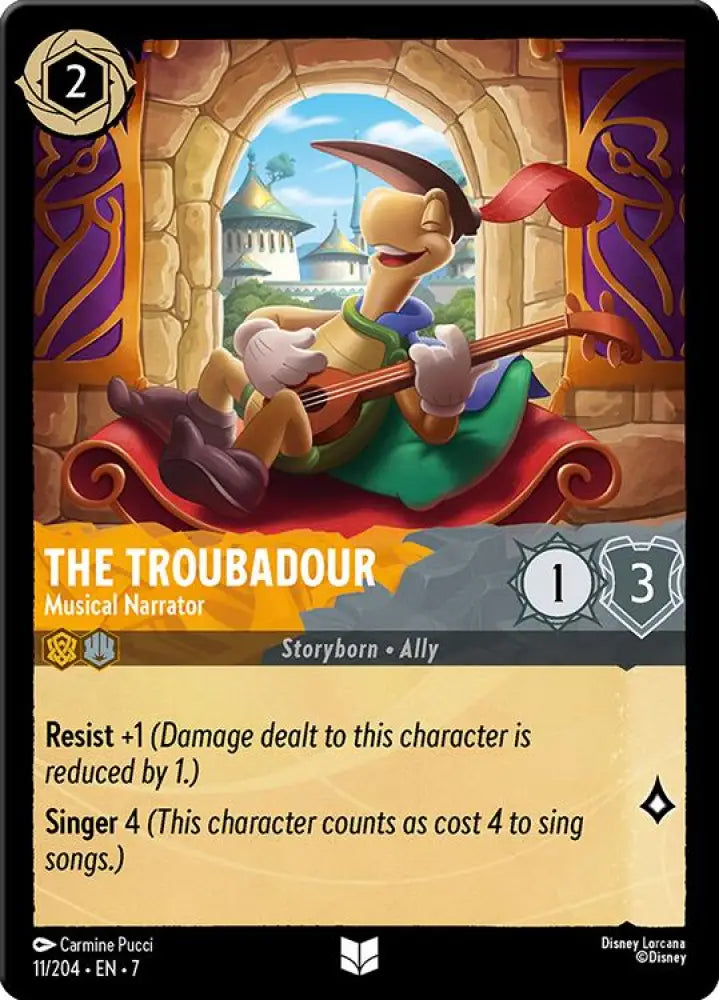 The Troubadour - Musical Narrator (11/204) [Archazia’s Island] - Lorcana Single