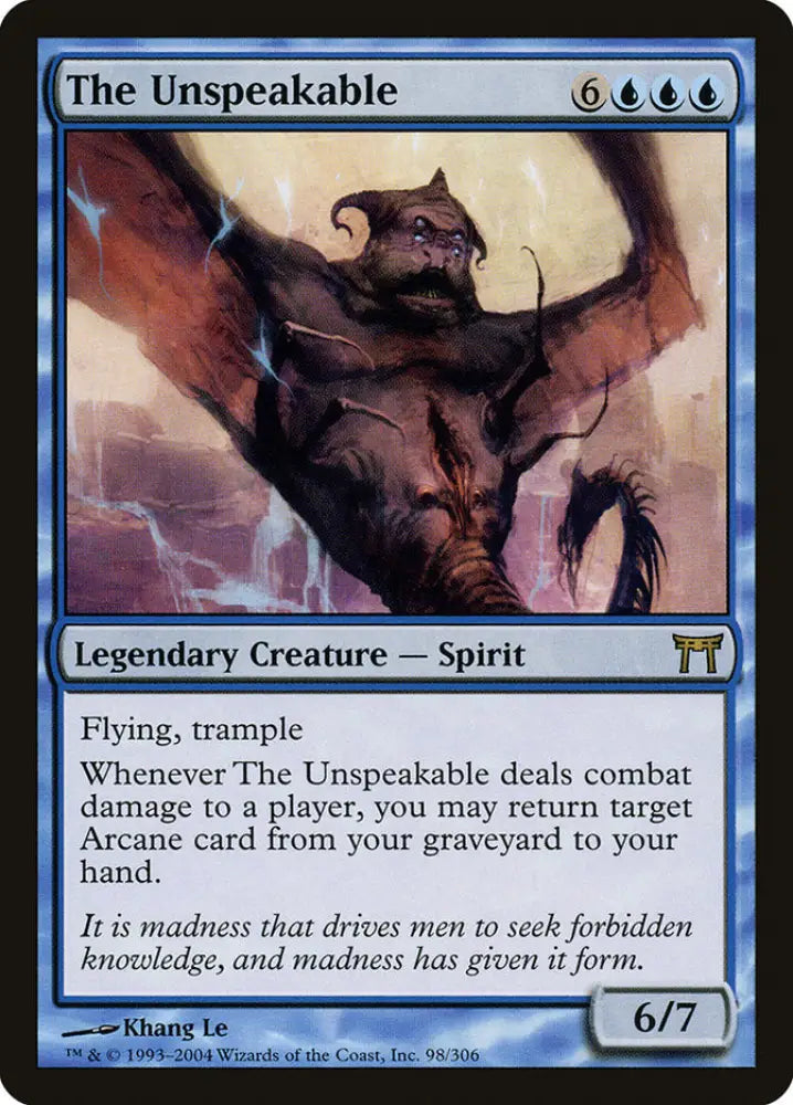 The Unspeakable [Champions of Kamigawa] - MTG Single