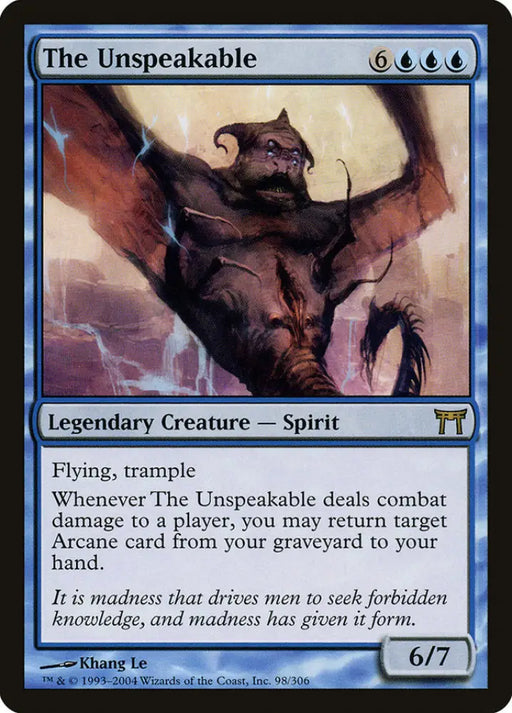 The Unspeakable [Champions of Kamigawa] - MTG Single
