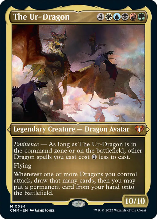 The Ur-Dragon (Foil Etched) [Commander Masters] - MTG Single