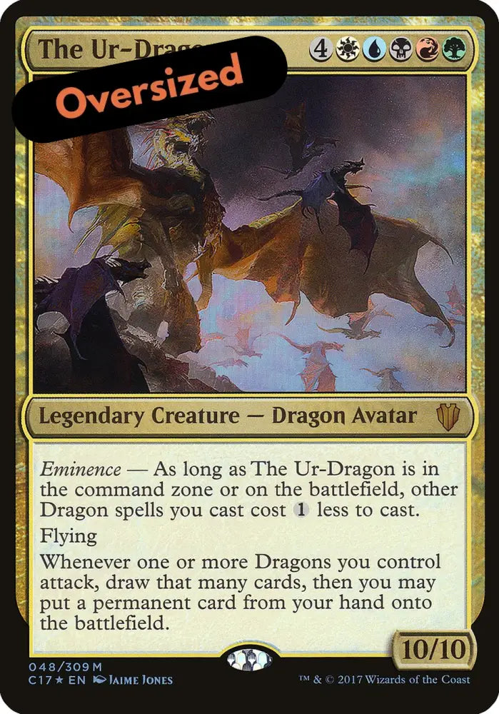 The Ur-Dragon (Oversized) [Commander 2017 Oversized] - MTG Single