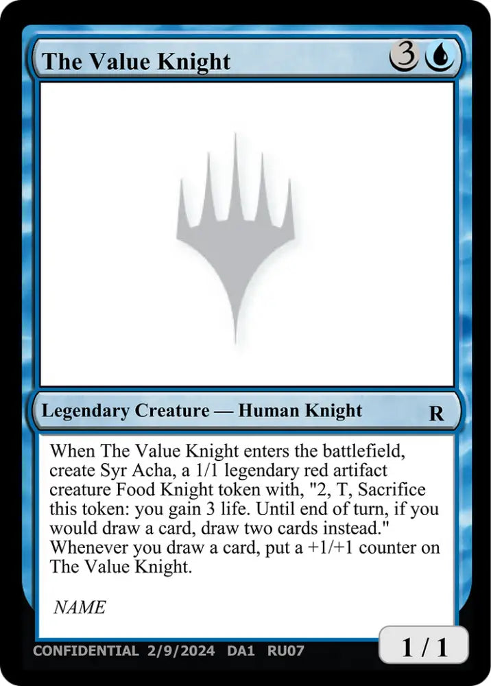 The Value Knight [Unknown Event] - MTG Single