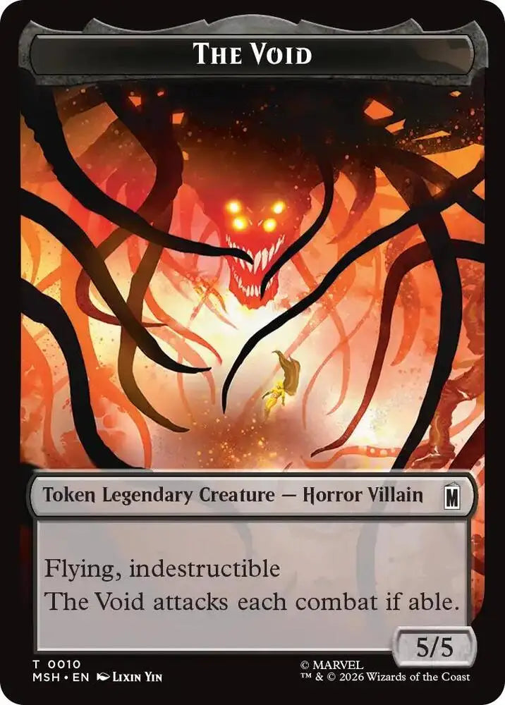 The Void // Squirrel Double-Sided Token (010/014) [Marvel Super Heroes]