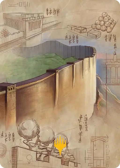 The Walls of Ba Sing Se Art Card (Gold-Stamped Planeswalker Symbol) (38) [Avatar: The Last Airbender Art Series]