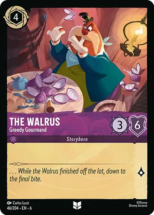 The Walrus - Greedy Gourmand (46/204) [Azurite Sea] - Lorcana Single