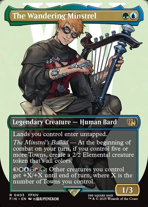 The Wandering Minstrel (Borderless) (403) [Final Fantasy] - MTG Single