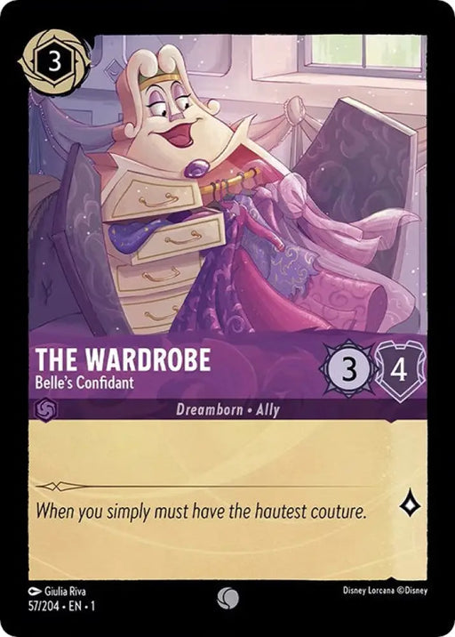 The Wardrobe - Belle’s Confidant (57/204) [The First Chapter] - Lorcana Single