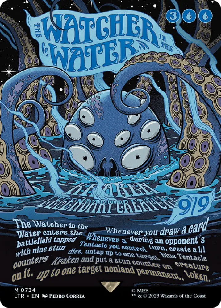 The Watcher in the Water (Borderless Poster) [The Lord of the Rings: Tales of Middle-Earth] - MTG Single