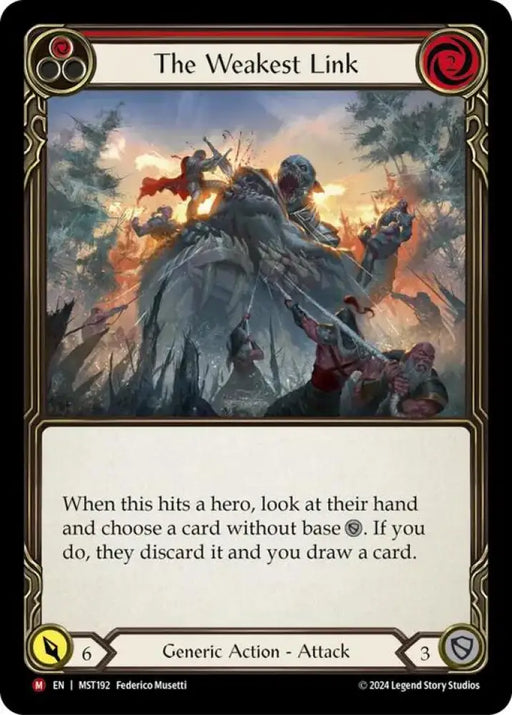 The Weakest Link [Part the Mistveil] Rainbow Foil - Flesh And Blood Single
