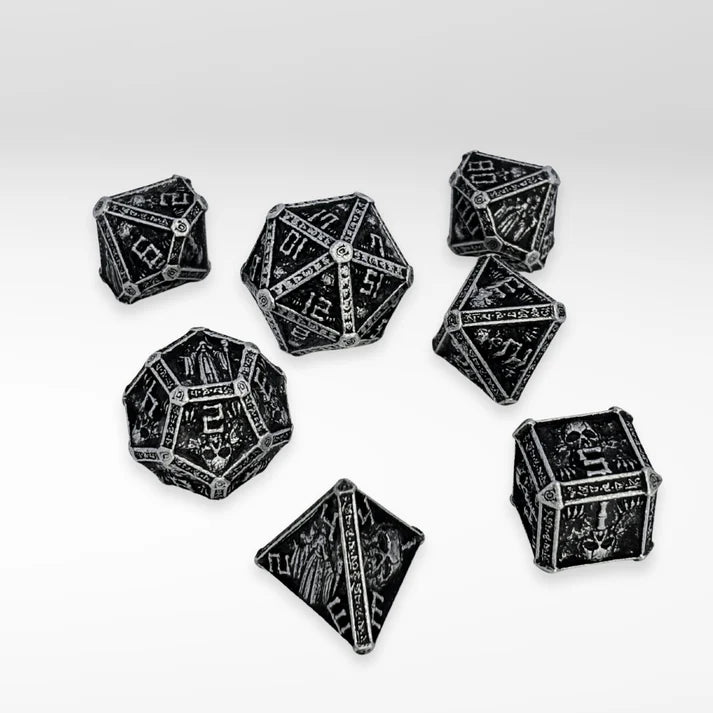 Nerd Gear: The Wizards Tomb - 7pc Solid Metal Dice Set
