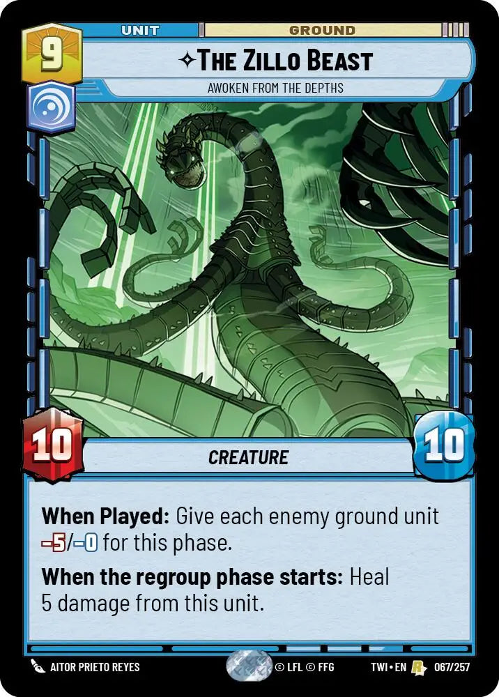 The Zillo Beast - Awoken From The Depths (067/257) [Twilight of the Republic] - Star Wars: Unlimited Single