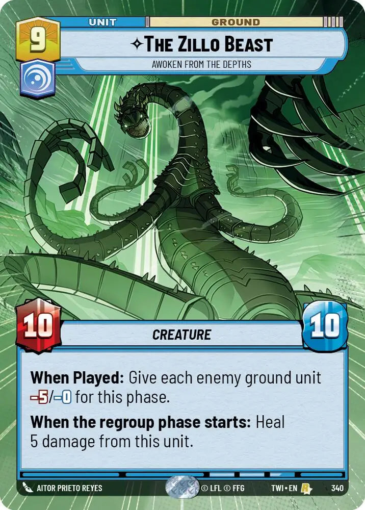The Zillo Beast - Awoken From The Depths (Hyperspace) (340) [Twilight of the Republic] - Star Wars: Unlimited Single