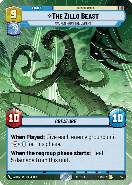 The Zillo Beast - Awoken From The Depths (Hyperspace) (340) [Twilight of the Republic] - Star Wars: Unlimited Single