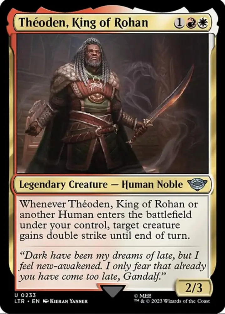 Theoden King of Rohan [The Lord of the Rings: Tales of Middle-Earth] - MTG Single
