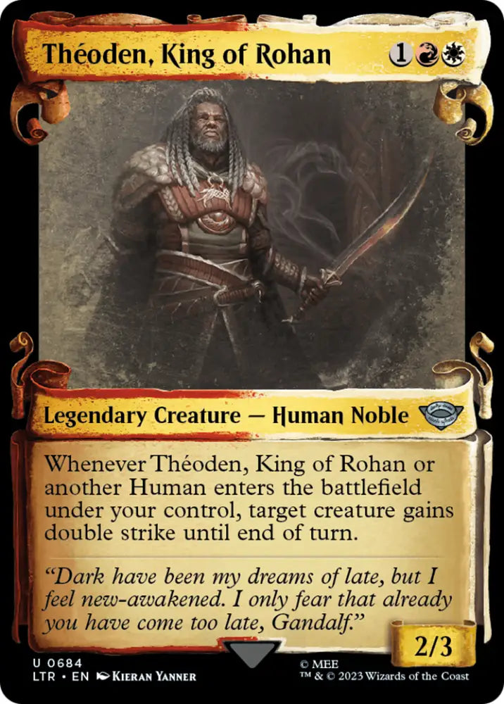 Theoden King of Rohan [The Lord of the Rings: Tales of Middle-Earth Showcase Scrolls] - MTG Single