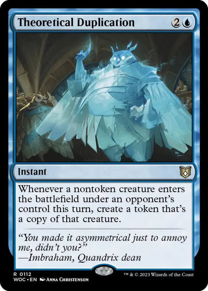 Theoretical Duplication [Wilds of Eldraine Commander] - MTG Single