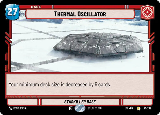 Thermal Oscillator (025/262) [Jump to Lightspeed] - Star Wars: Unlimited Single