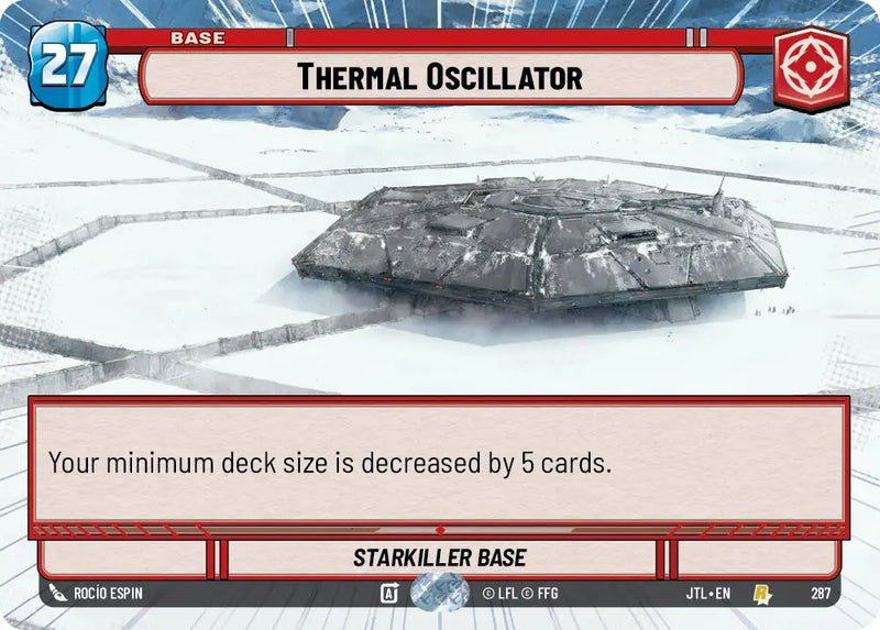 Thermal Oscillator (Hyperspace) (287) [Jump to Lightspeed] - Star Wars: Unlimited Single