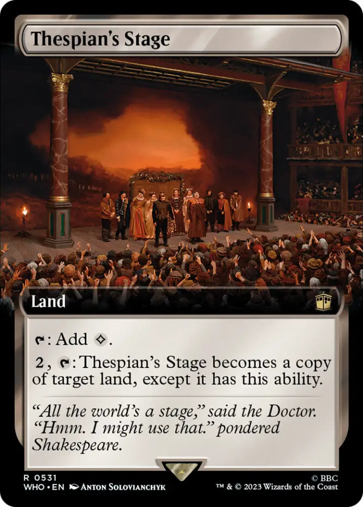 Thespian’s Stage (Extended Art) [Doctor Who] - MTG Single