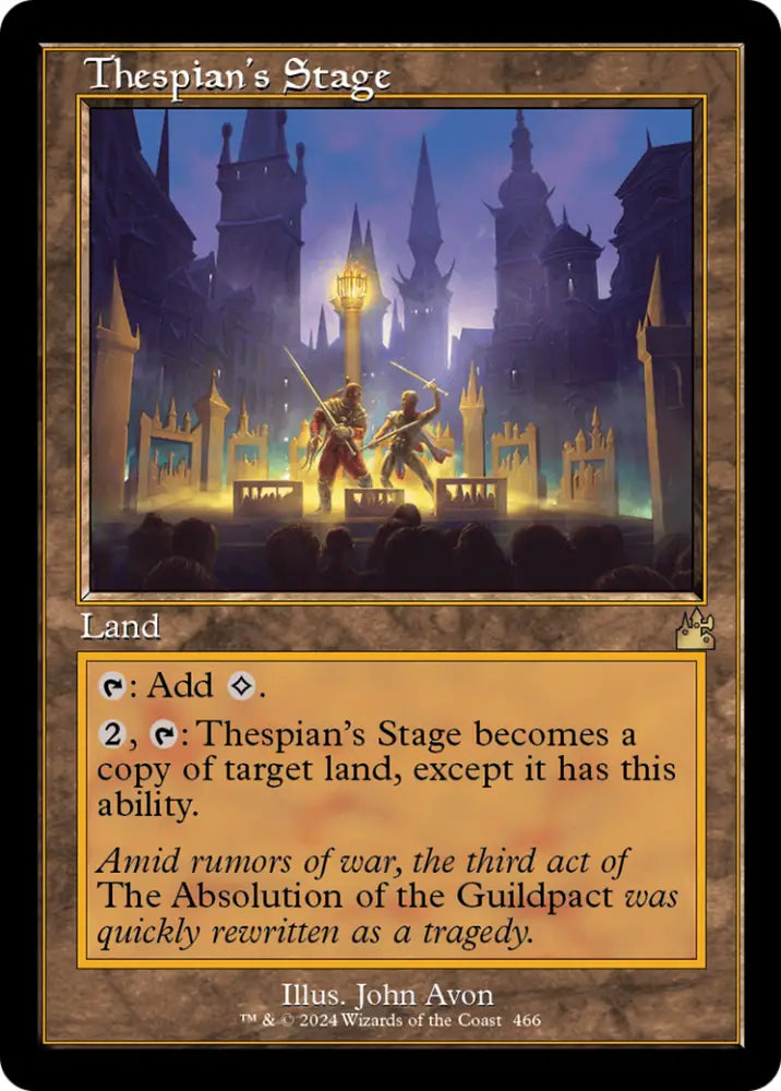 Thespian’s Stage (Retro Frame) [Ravnica Remastered] - MTG Single