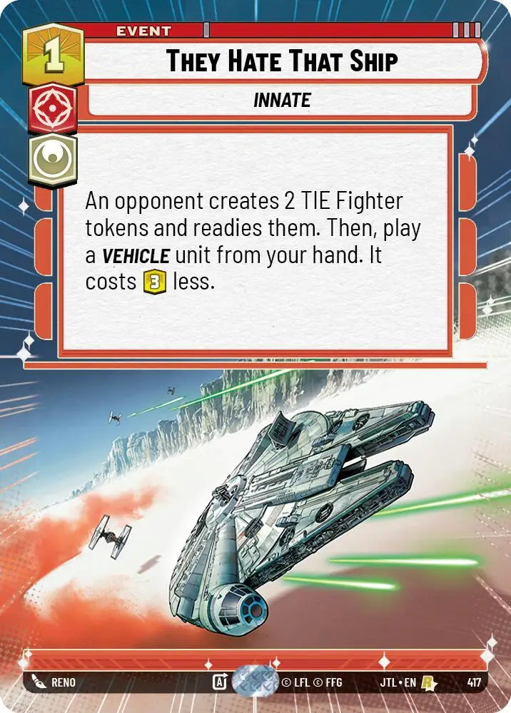 They Hate That Ship (Hyperspace) (417) [Jump to Lightspeed] - Star Wars: Unlimited Single