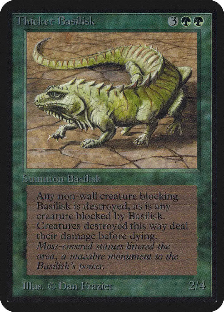Thicket Basilisk [Alpha Edition] - MTG Single