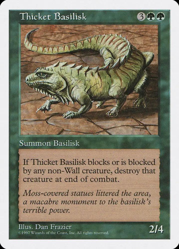 Thicket Basilisk [Fifth Edition] - MTG Single