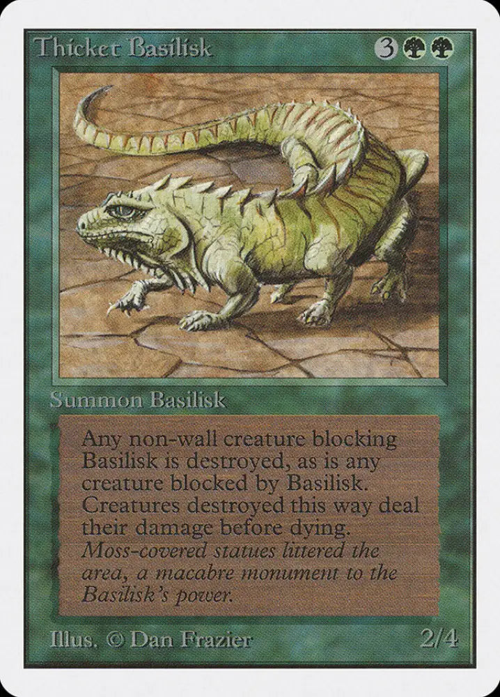 Thicket Basilisk [Unlimited Edition] - MTG Single