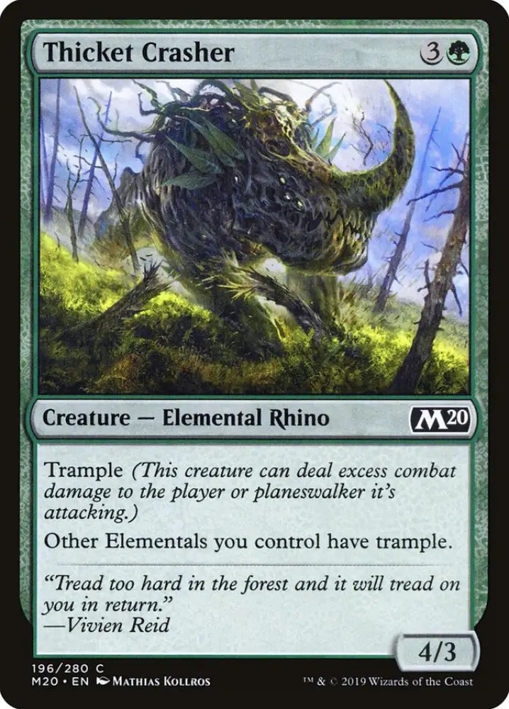 Thicket Crasher [Core Set 2020] - MTG Single
