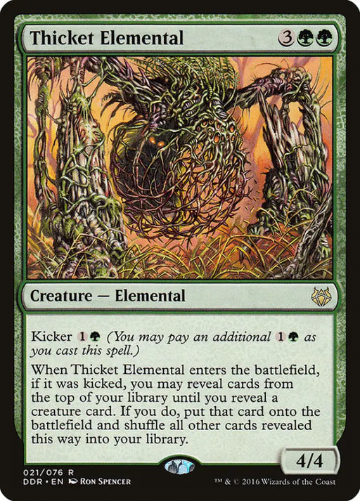 Thicket Elemental [Duel Decks: Nissa vs. Ob Nixilis] - MTG Single