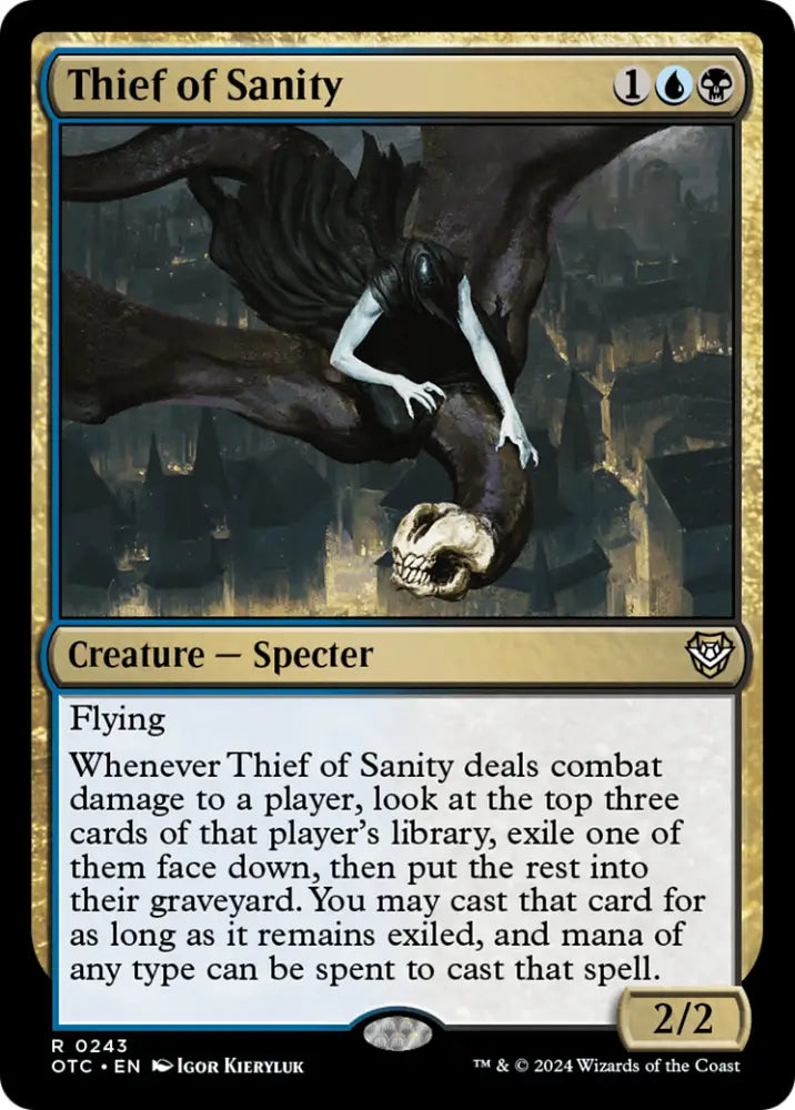 Thief of Sanity [Outlaws of Thunder Junction Commander] - MTG Single