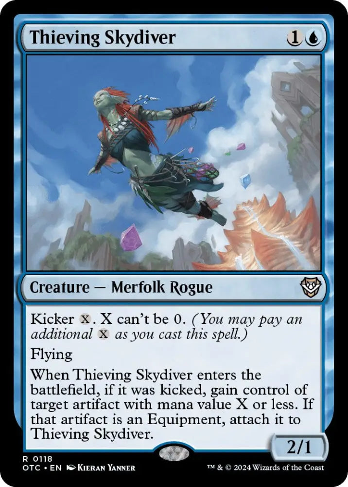 Thieving Skydiver [Outlaws of Thunder Junction Commander] - MTG Single