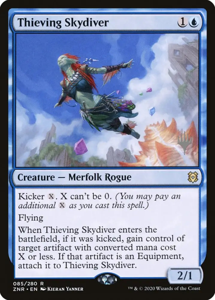 Thieving Skydiver (Promo Pack) [Zendikar Rising Promos] - MTG Single