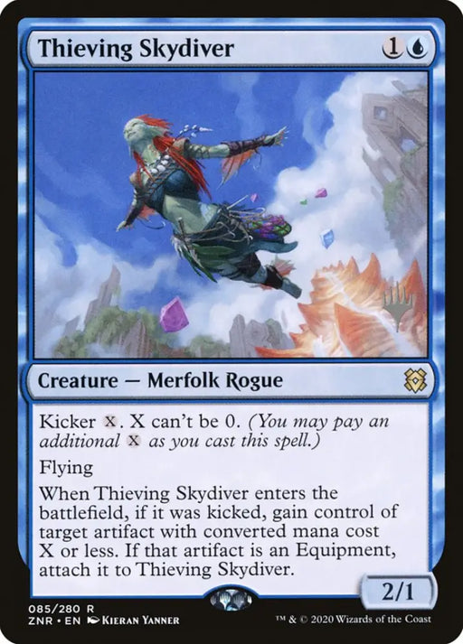 Thieving Skydiver (Promo Pack) [Zendikar Rising Promos] - MTG Single