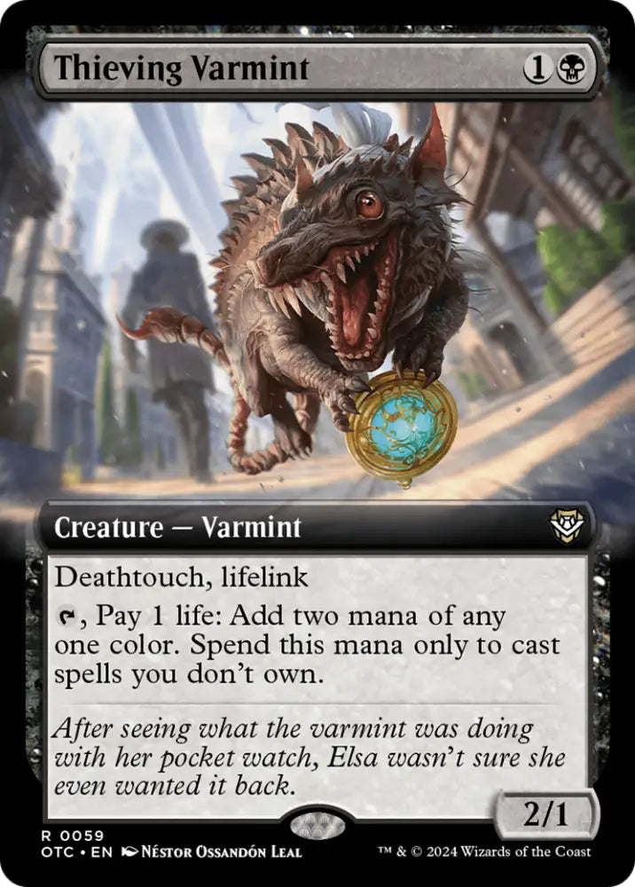Thieving Varmint (Extended Art) [Outlaws of Thunder Junction Commander] - MTG Single