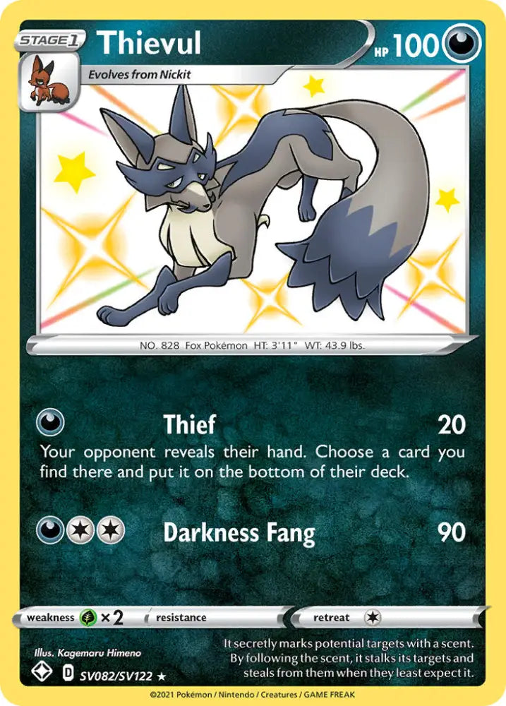 Thievul (SV082/SV122) [Sword & Shield: Shining Fates] - Pokemon Single