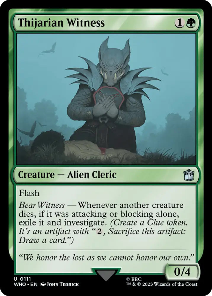 Thijarian Witness [Doctor Who] - MTG Single