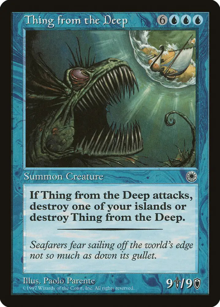 Thing from the Deep [Portal] - MTG Single
