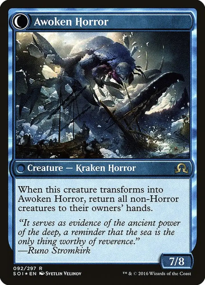 Thing in the Ice (92) [Prerelease Cards] Reverse