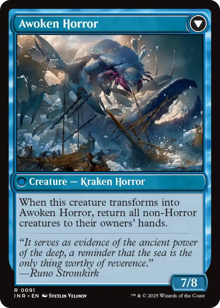 Thing in the Ice // Awoken Horror [Innistrad Remastered] - MTG Single
