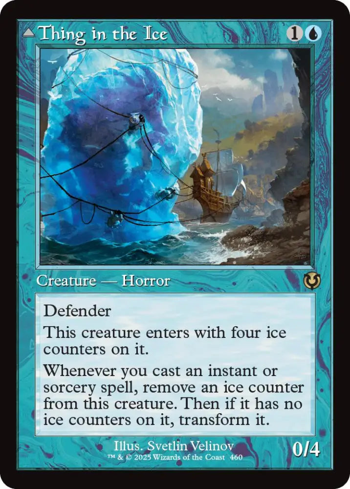 Thing in the Ice // Awoken Horror (Retro Frame) [Innistrad Remastered] - MTG Single