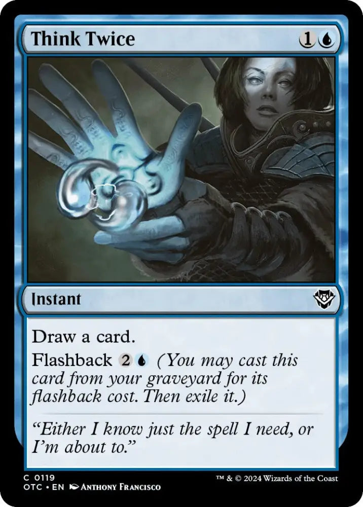 Think Twice [Outlaws of Thunder Junction Commander] - MTG Single