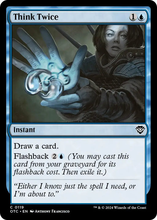 Think Twice [Outlaws of Thunder Junction Commander] - MTG Single