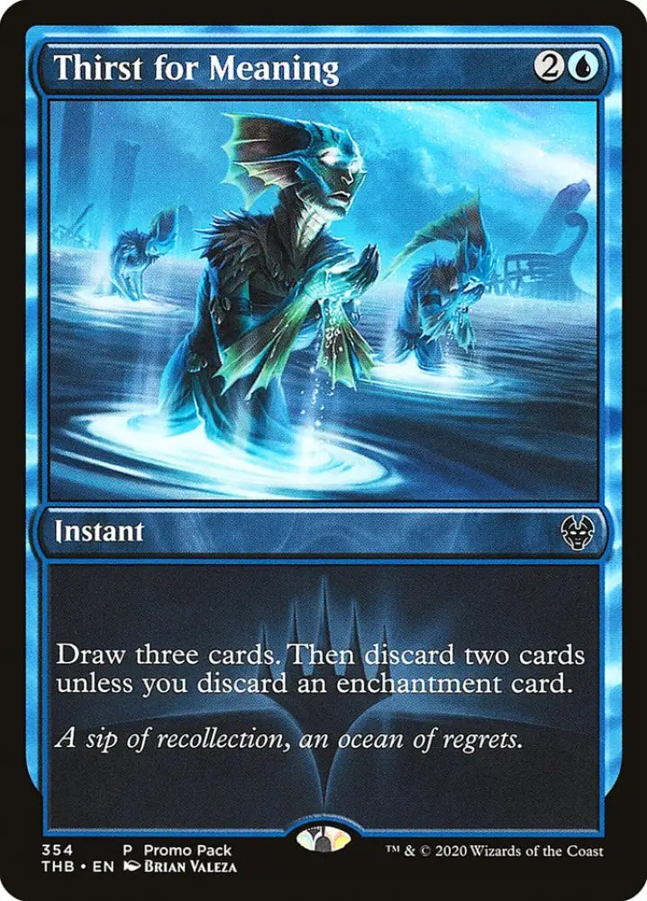 Thirst for Meaning (Promo Pack) [Theros Beyond Death Promos] - MTG Single